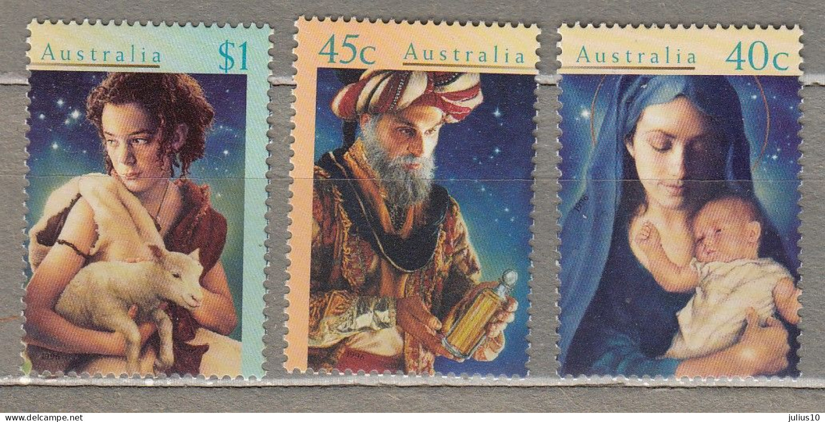 AUSTRALIA 1996 Christmas MNH(**) Mi 1606-1608 #33784 - Mint Stamps