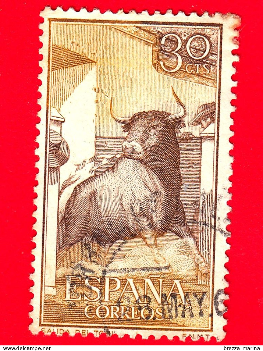 SPAGNA - Usato - 1960 - Tauromachia - La Corrida - Bullfighting - Il Toro Entra Nell'arena - 30 - Usados