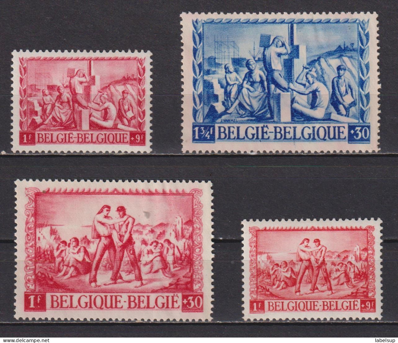 Lot De Timbres Neufs* De Belgique De 1945 Victimes Guerre MH/MNG - Unused Stamps