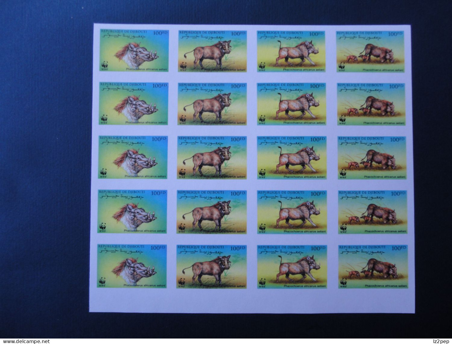 Djibouti   PROOF Imperforated Block WWF - Otros & Sin Clasificación