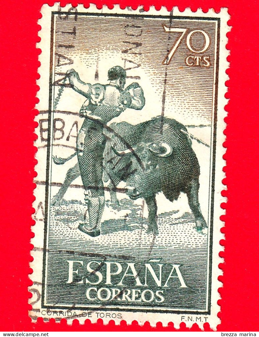 SPAGNA - Usato - 1960 - Tauromachia - La Corrida - Bullfighting - Posizionamento Di Banderillas - 70 - Gebruikt