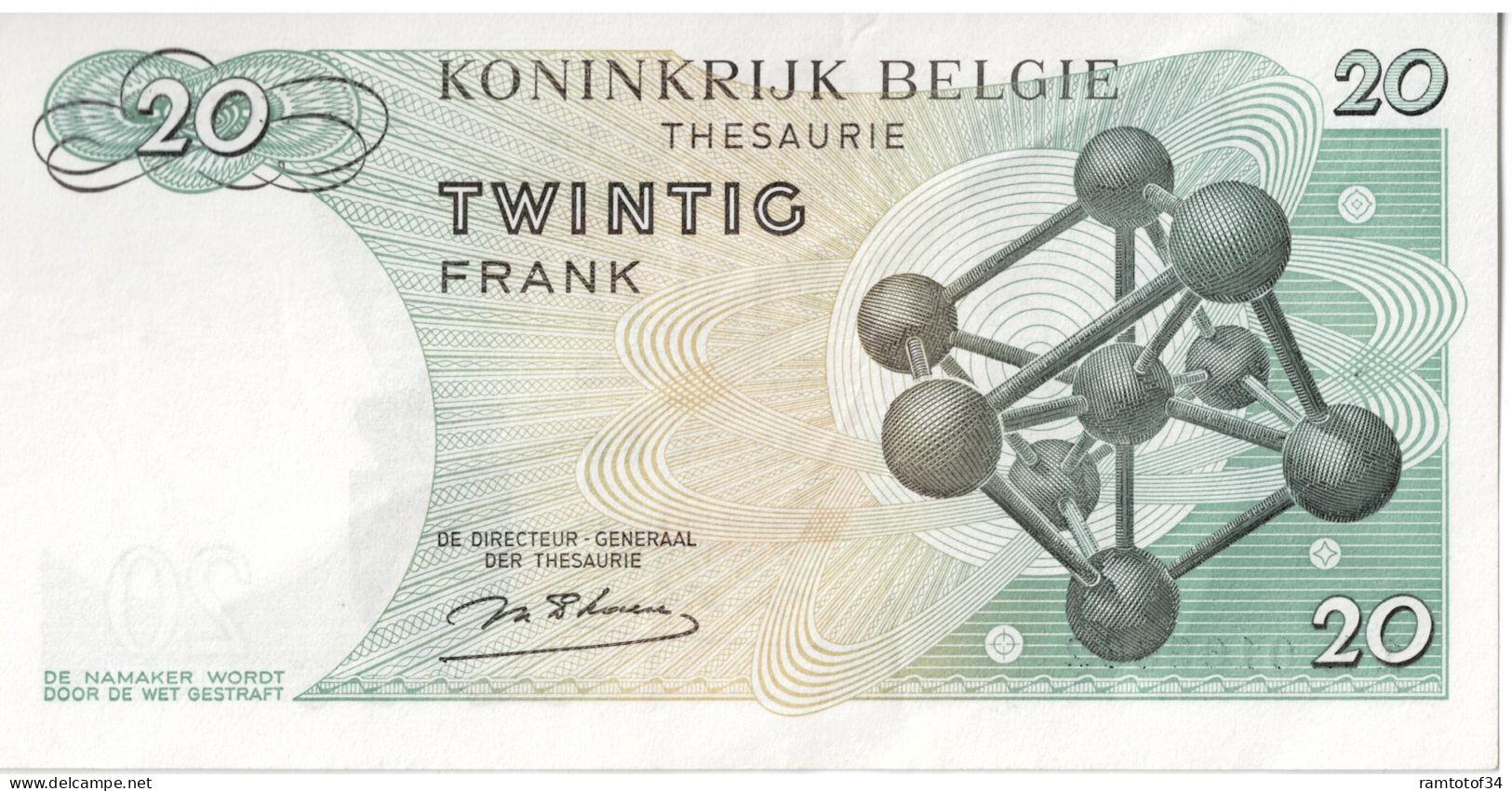 BELGIQUE - 20 Francs 1964 - 20 Franchi