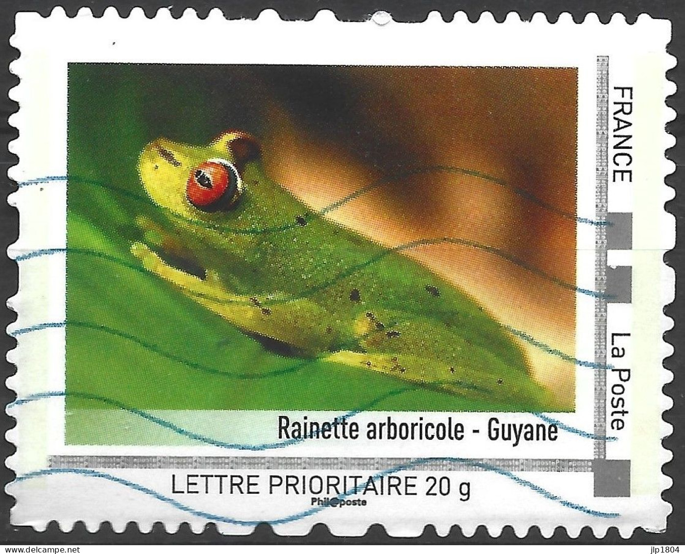 Montimbramoi  Rainette Arboricole - Guyane - Lettre Prioritaire - Timbre Sur Support - Used Stamps