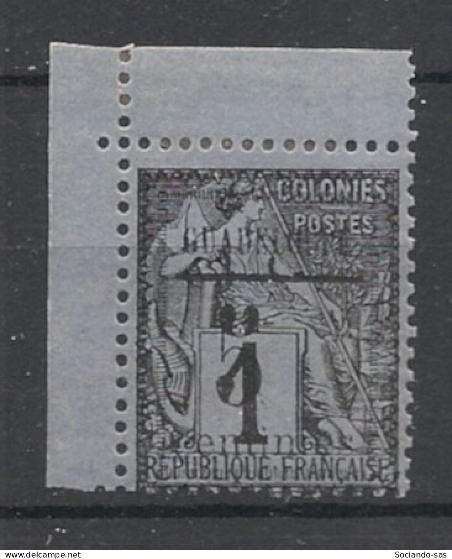 GUADELOUPE - 1889 - N°YT. 6 - Type Alphée Dubois 5c Sur 1c Noir Sur Azuré - Type IV - Neuf* / MH VF - Neufs