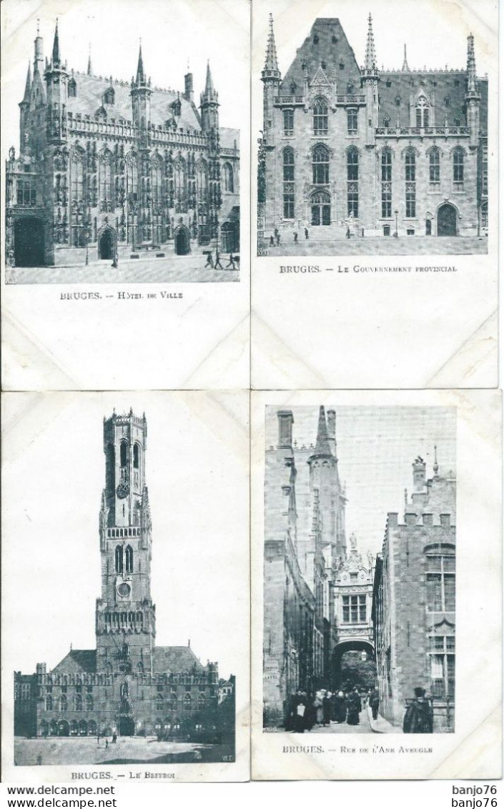 BELGIQUE - Bruges - Brugge - Lot De 28 Cartes Monuments De BRUGES - Brugge