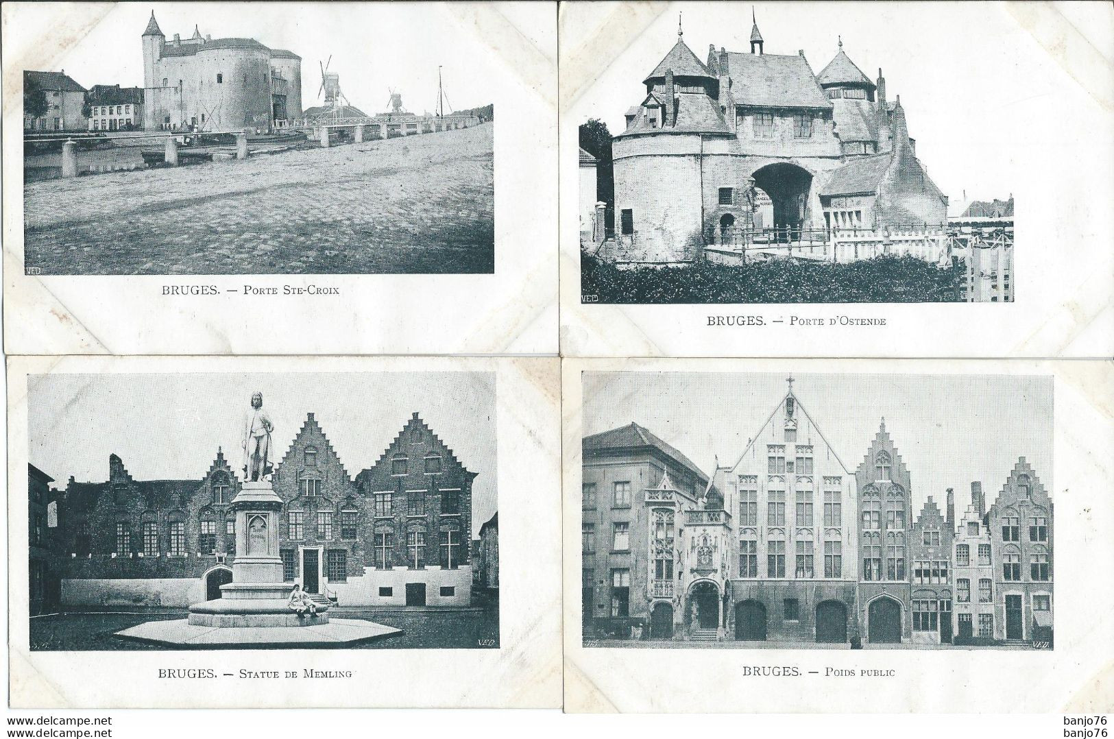 BELGIQUE - Bruges - Brugge - Lot De 28 Cartes Monuments De BRUGES - Brugge