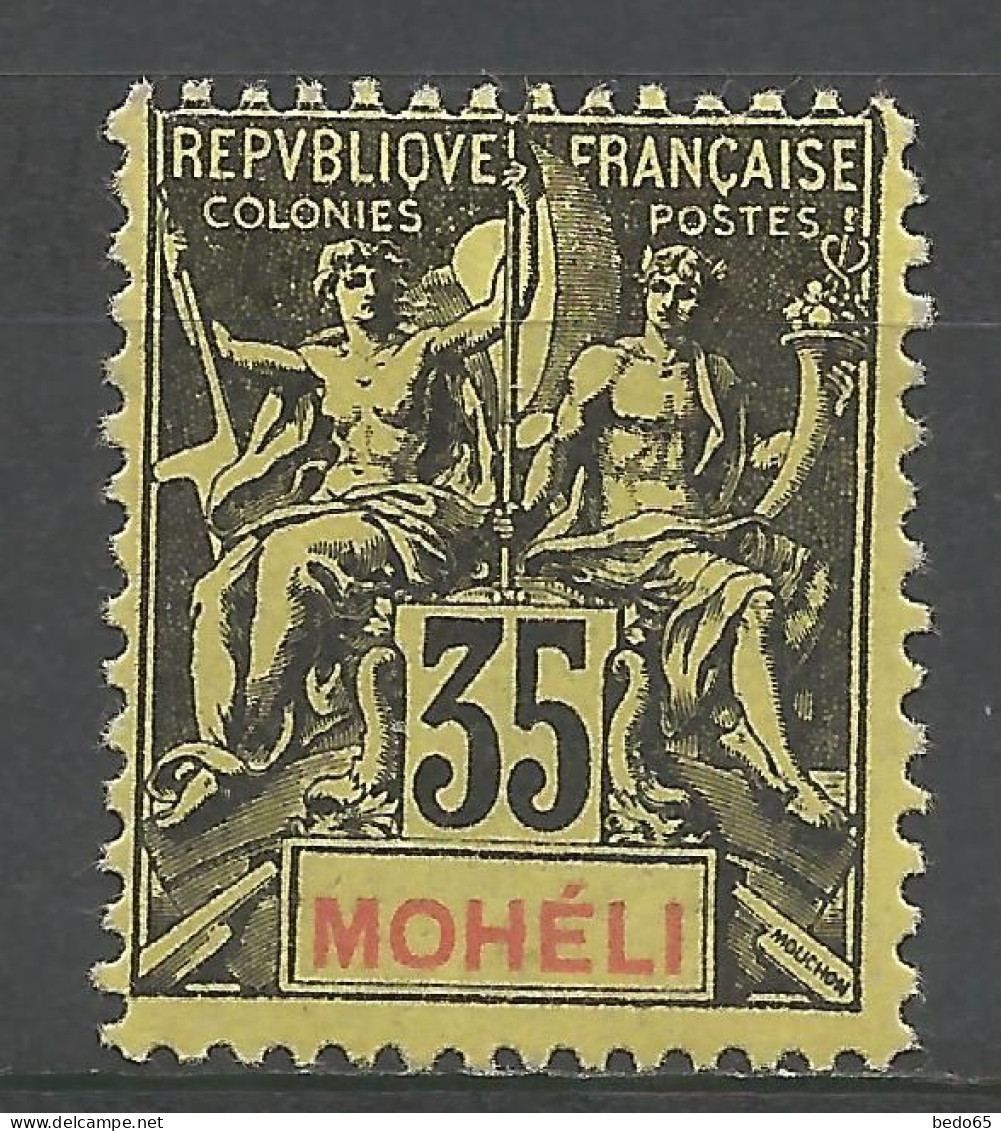 MOHELI N° 9 NEUF** LUXE SANS CHARNIERE / Hingeless / MNH - Unused Stamps