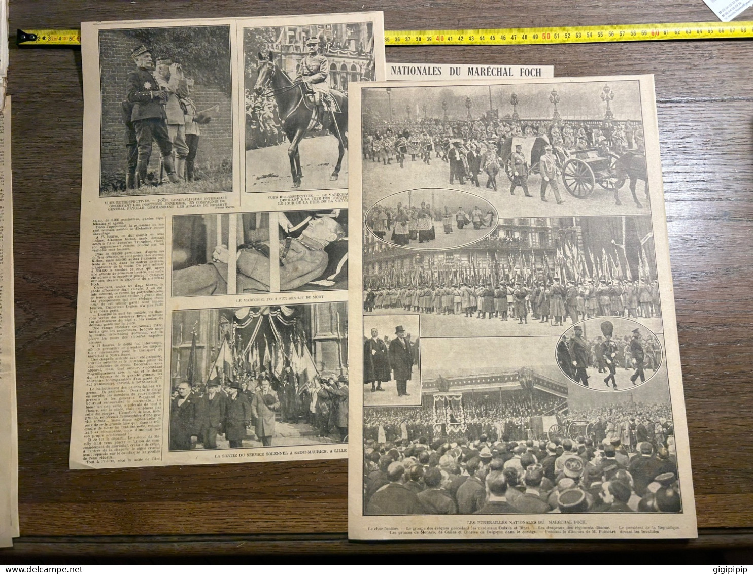 1921 GHI Hommage De La France à Son Sauveur Le Maréchal Foch - Collections