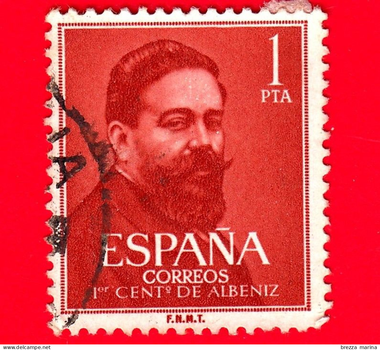 SPAGNA  - Usato - 1960 -100 Anni Della Nascita Di Isaac Albéniz (1860-1909), Compositore - 1 - Used Stamps