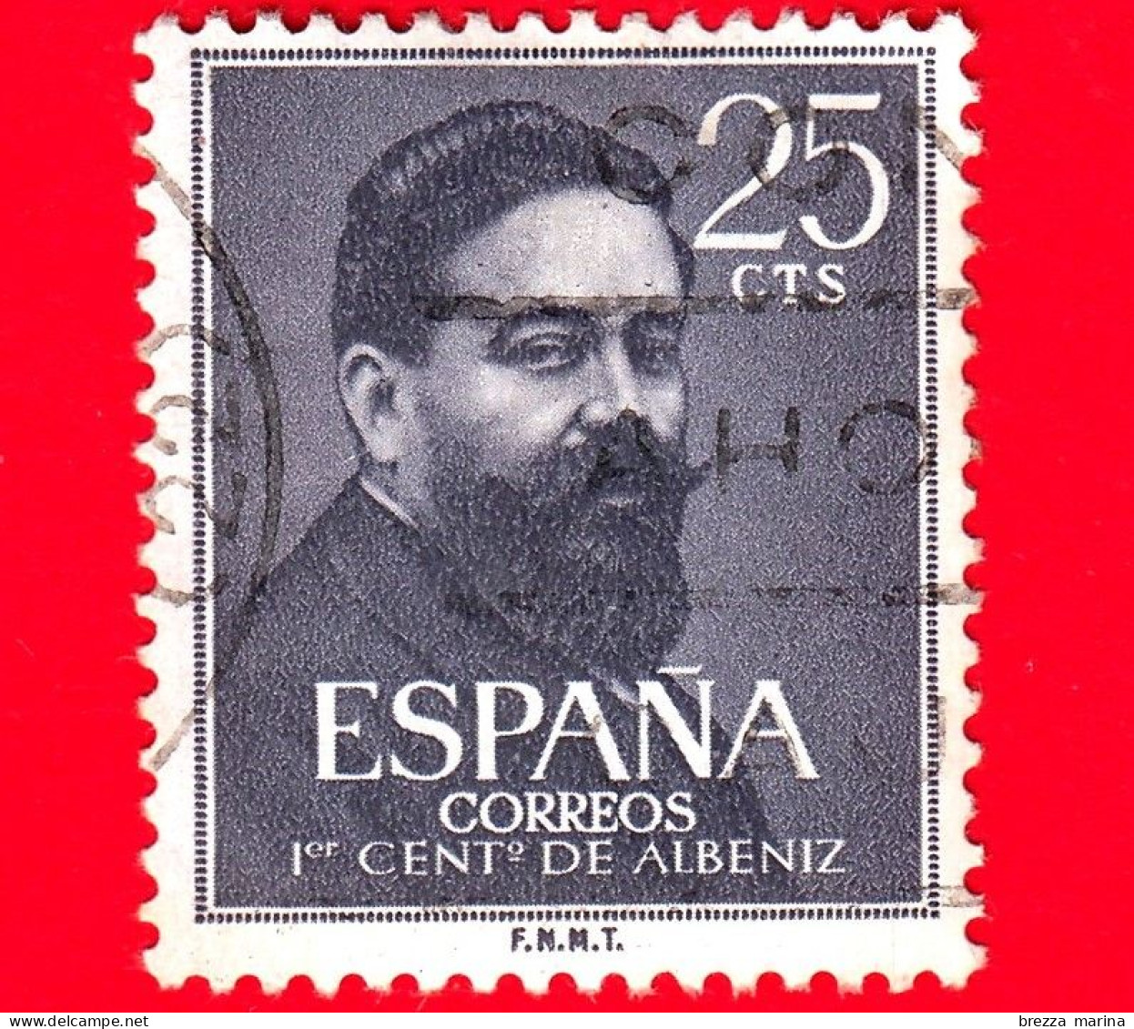 SPAGNA  - Usato - 1960 -100 Anni Della Nascita Di Isaac Albéniz (1860-1909), Compositore - 25 - Used Stamps