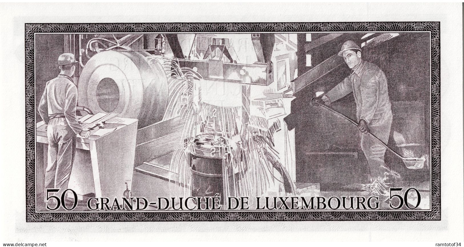 LUXEMBOURG - 50 Francs 1972 UNC - Luxembourg