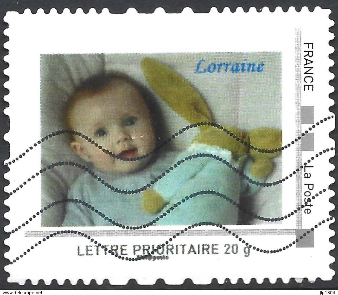 Montimbramoi  Bébé Lorraine Et Son Doudou  - Lettre Prioritaire - Timbre Sur Support - Oblitérés