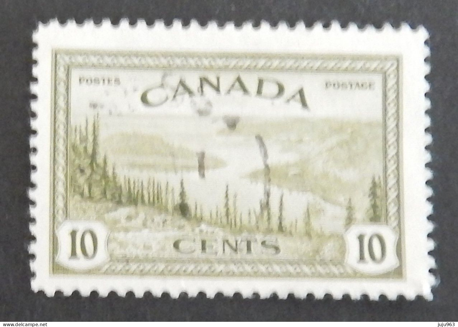 CANADA YT 220 OBLITÉRÉ  "LAC DU GRAND OURS" ANNÉE 1946 - Usati