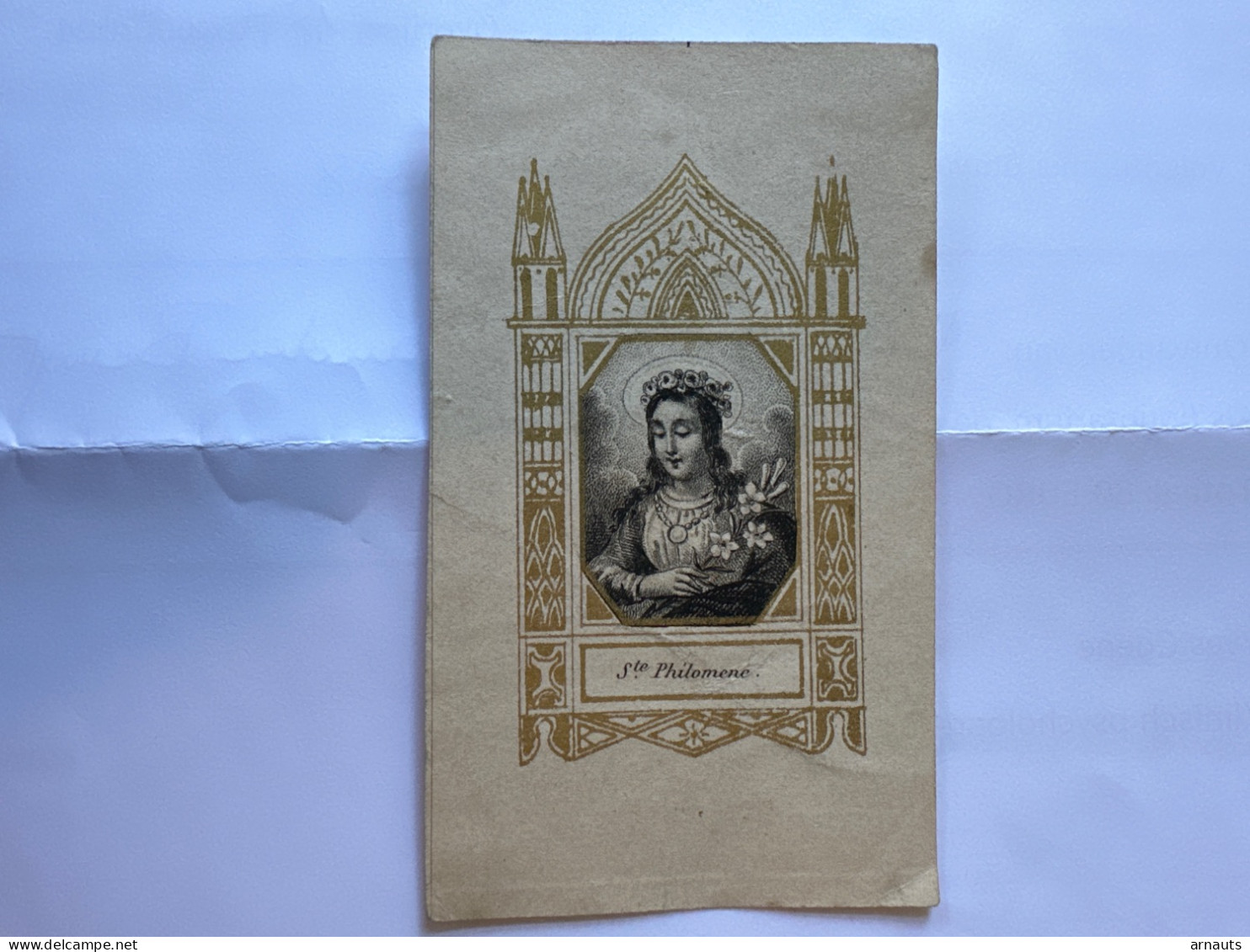 Heiligenprent Ste Philomena Philomene 6*10cm Holy Card Image Pieuse - Collections