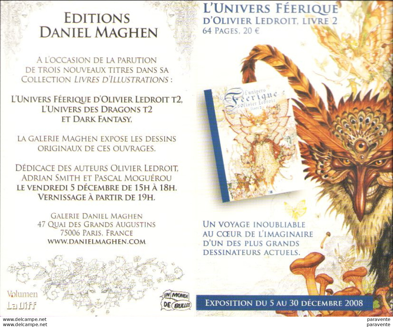 LEDROIT : Carte Annonce Galerie MAGHEN Pour UNIVERS FEERIQUES - Postcards