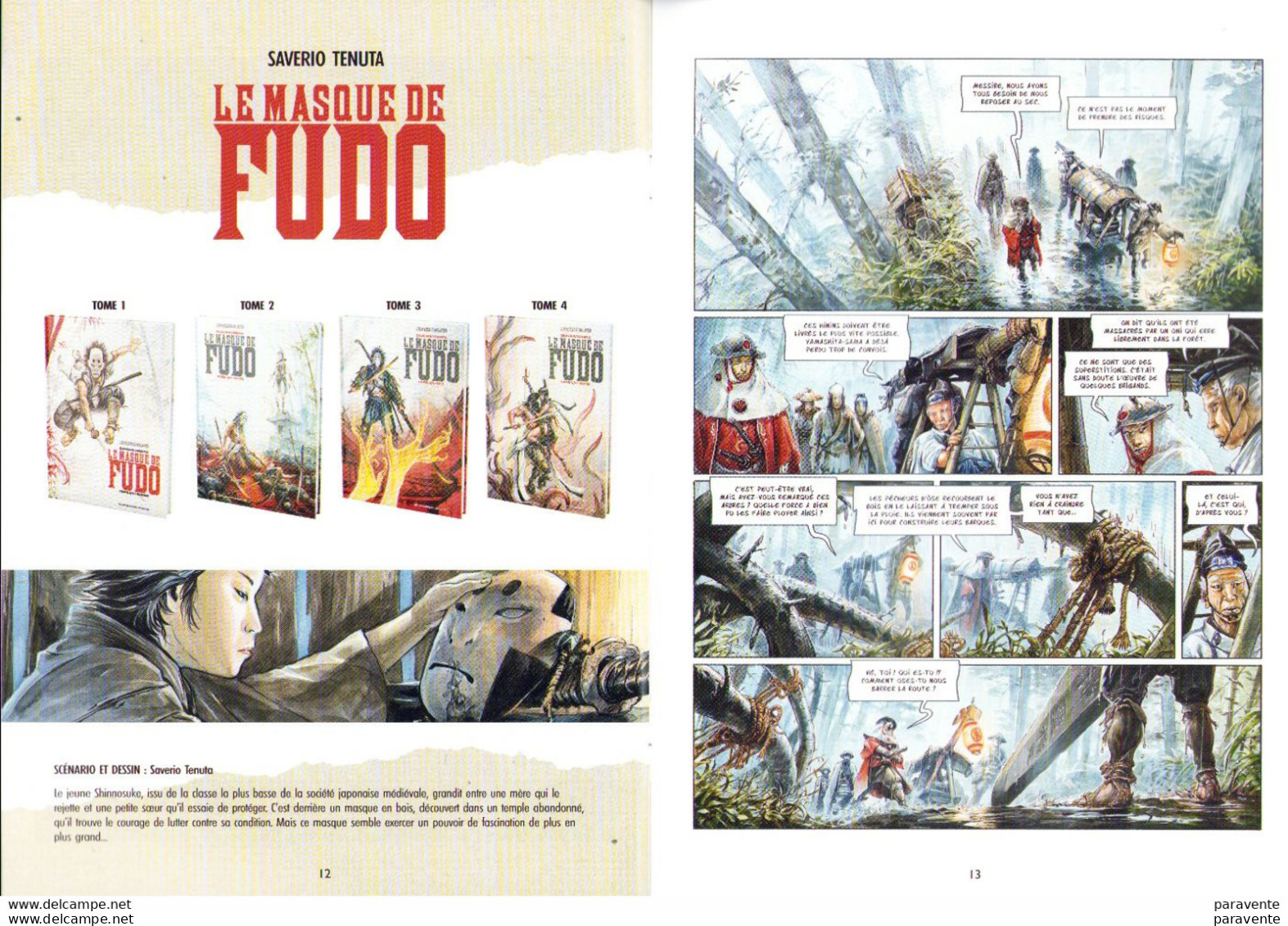 Plaquette Presentation Des Series NUEES ECARLATES - MASQUE DE FUDO - ISUNAS Par TENUTA Et LUPATELLI - Press Books