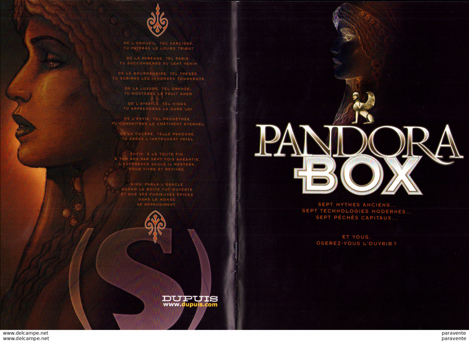 PAGOT PIGNAULT DUPRE : Dossier Presentation PANDORA BOX - Persboek