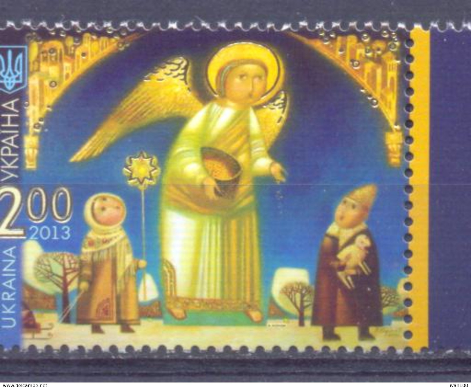 2013. Ukraine, Christmas, 1v, Mich. 1374,  Mint/** - Ukraine
