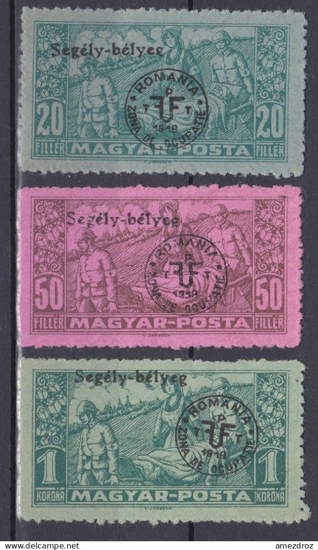 Hongrie Debrecen 1920 Mi 99y-101y  *  (A11) - Debreczin