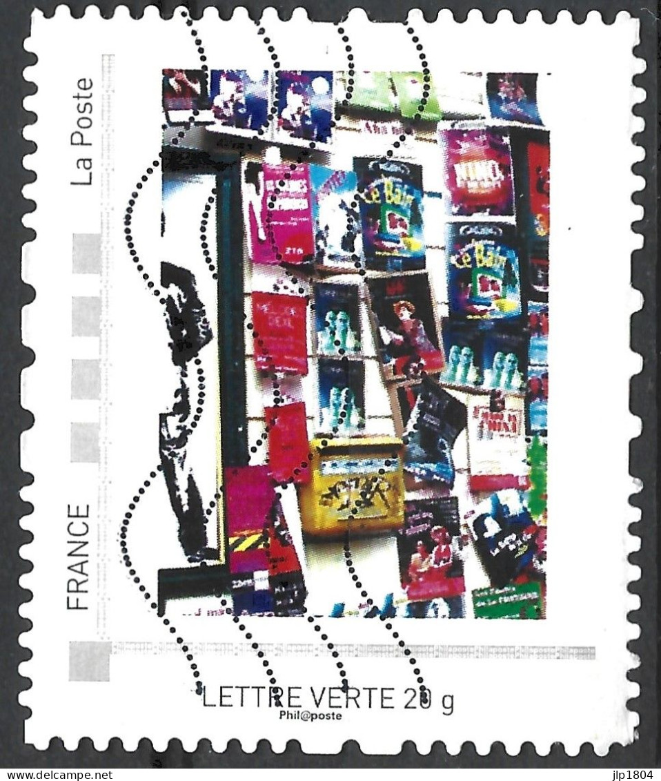Montimbramoi  Présentation De Livres  - Lettre Verte- Timbre Sur Support - Used Stamps