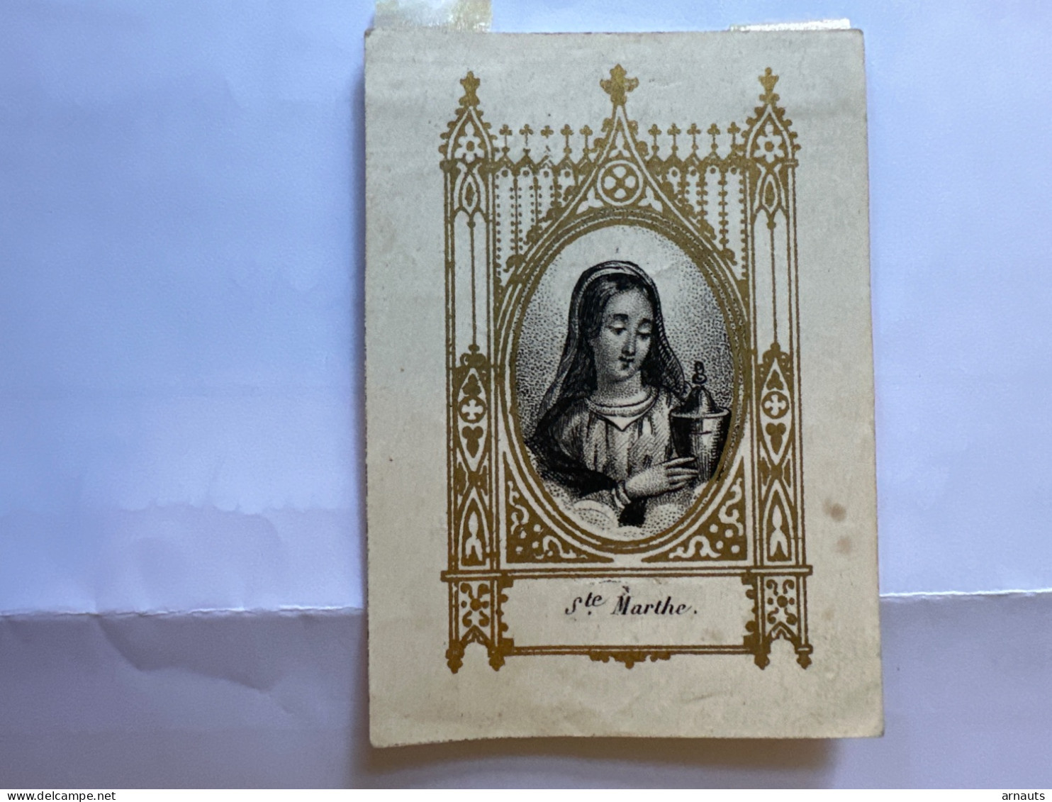 Heiligenprent Sainte Marthe 5x7 Cm Holy Card Image Pieuse - Collections