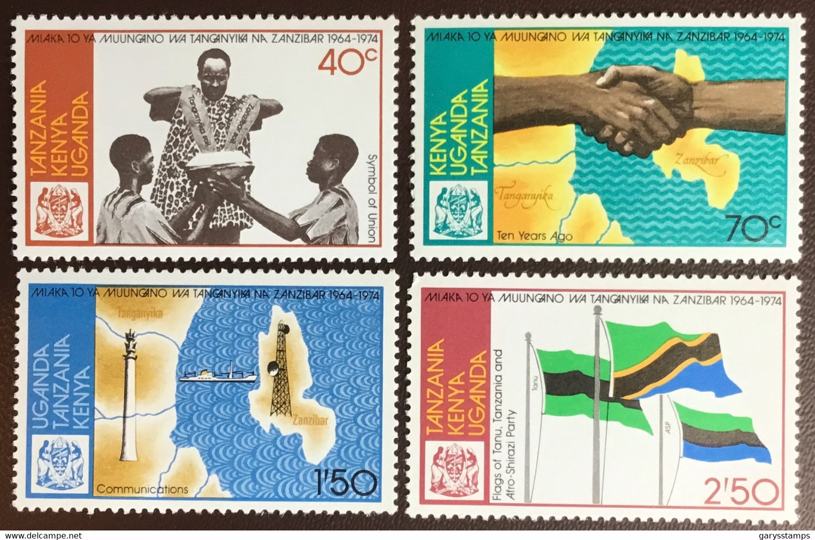 Kenya Uganda Tanzania 1974 Tanganyika Zanzibar Union MNH - Kenya, Uganda & Tanzania