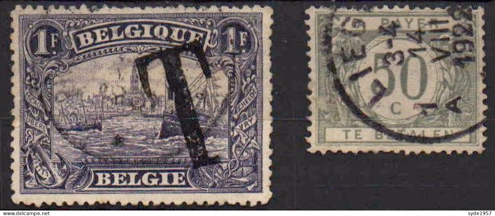 Belgique - Timbres Taxe 1919 : 2 Timbres  COB TX25 Et TX 31 (cote Totale > 3,50€) - Stamps