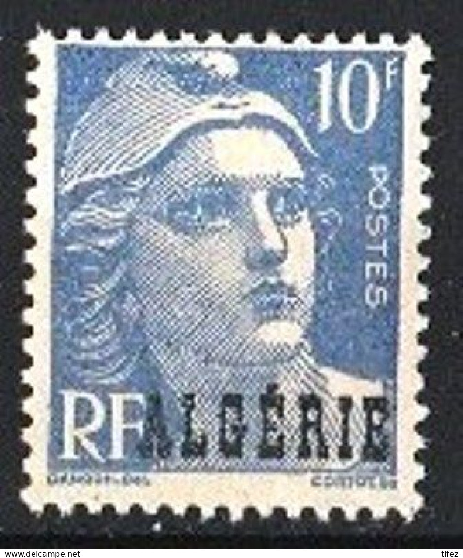 Année 1945-N°241 Neuf**MNH : Type Marianne De Gandon : Timbres De France Surchargés "ALGERIE" - Unused Stamps