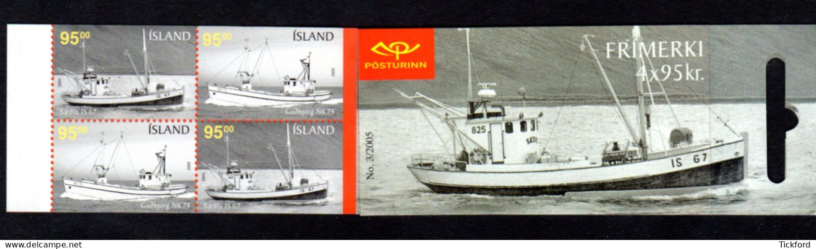 ISLANDE 2005 - Carnet Yvert C1025 - Booklet -  Facit H78 - NEUF** MNH - Bateaux De Pêche - Libretti