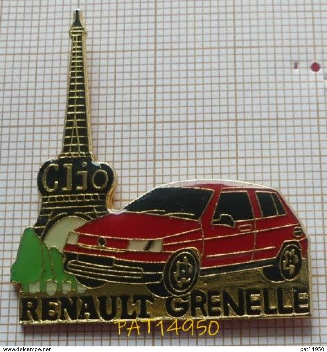 PAT14950 RENAULT GRENELLE CLIO ROUGE PARIS TOUR EIFFEL - Renault