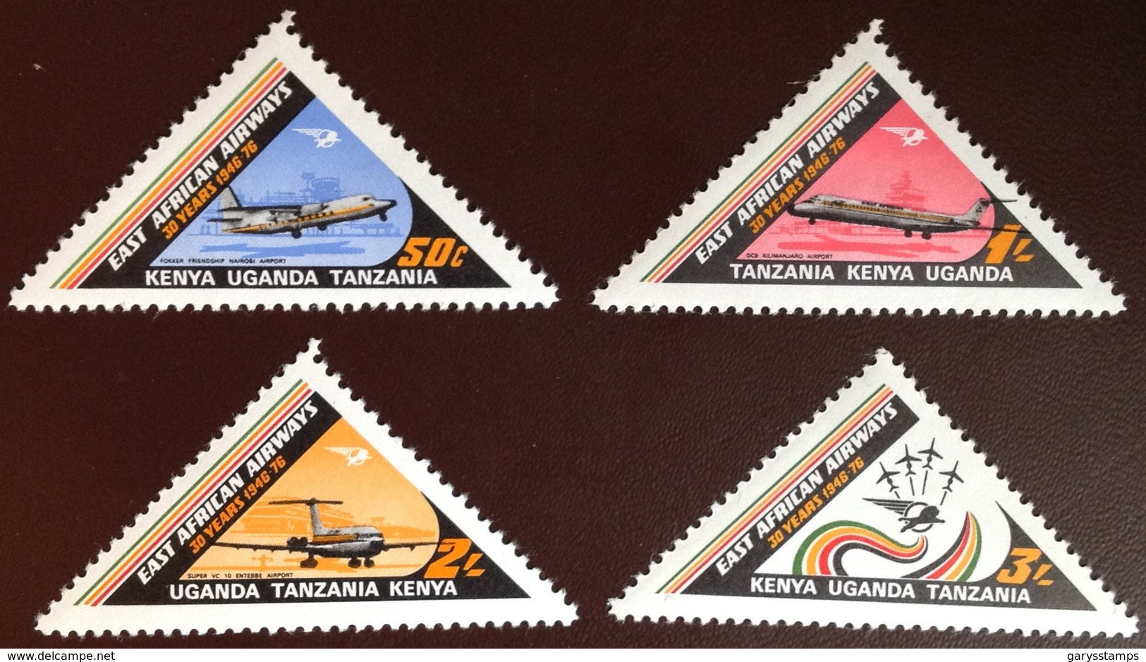 Kenya Uganda Tanzania 1976 East Africa Airways MNH - Kenya, Oeganda & Tanzania