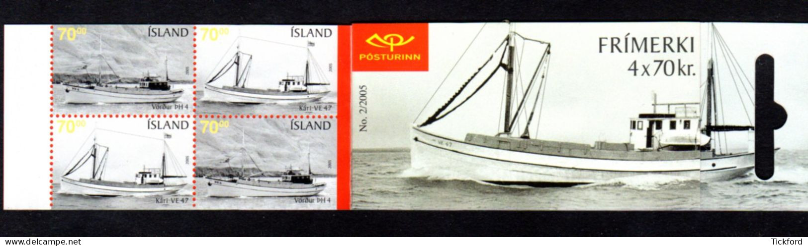 ISLANDE 2005 - Carnet Yvert C1023 - Booklet - Facit H77 - NEUF** MNH - Bateaux De Pêche - Cuadernillos