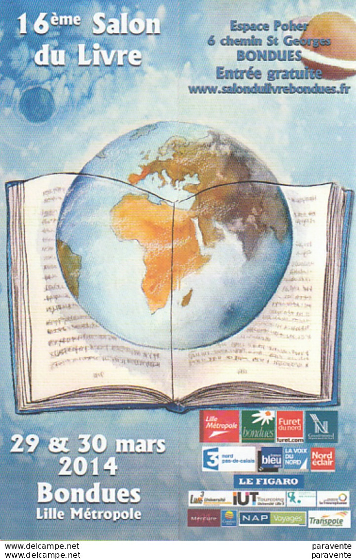 Puzzle 2 Marque Page Salon Du Livre De BONDUES 2014 - Bookmarks