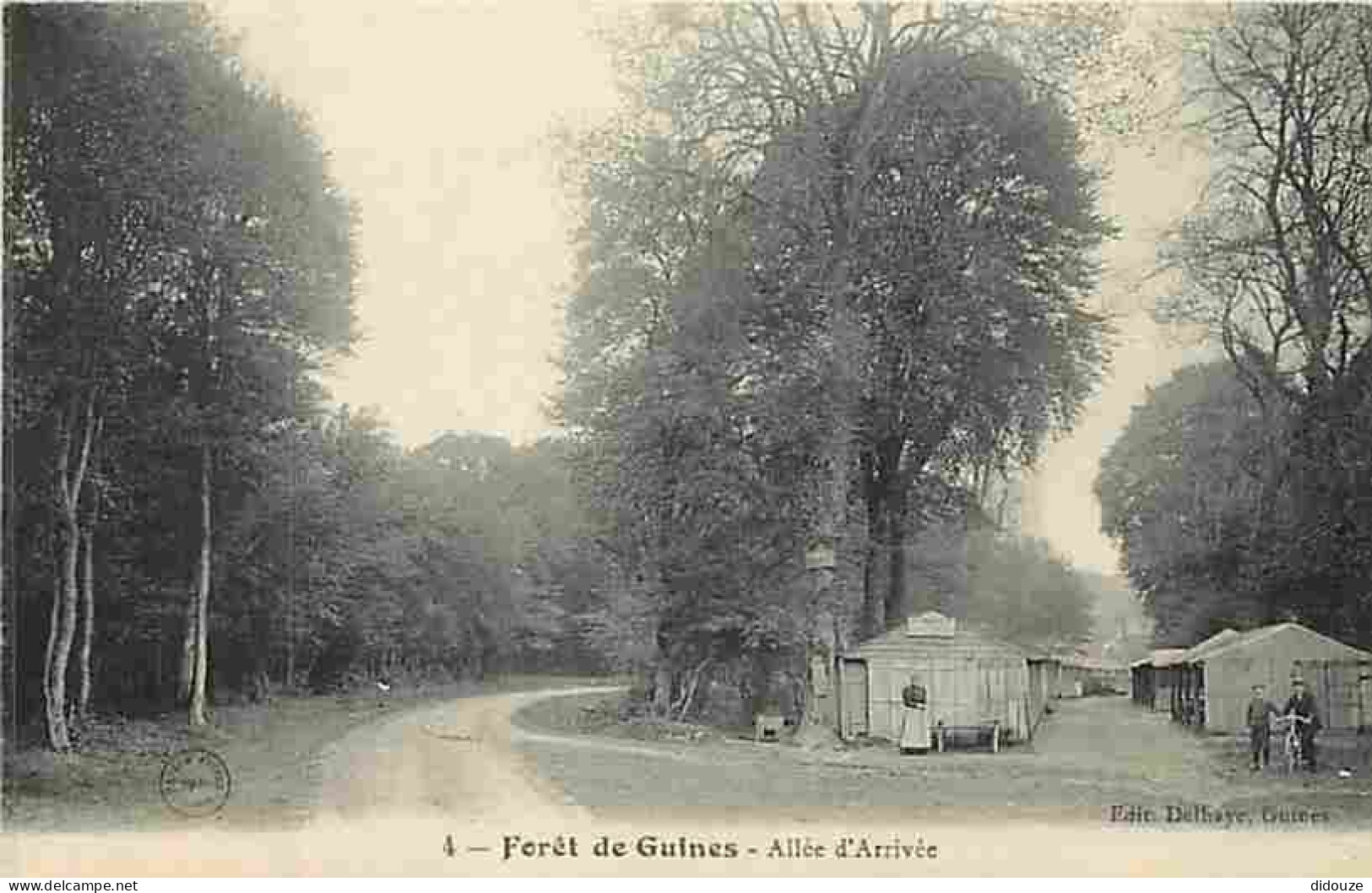 62 - Guines - Foret De Guines - Allée D'Arrivée - Animée - Carte Vierge - CPA - Voir Scans Recto-Verso - Guines