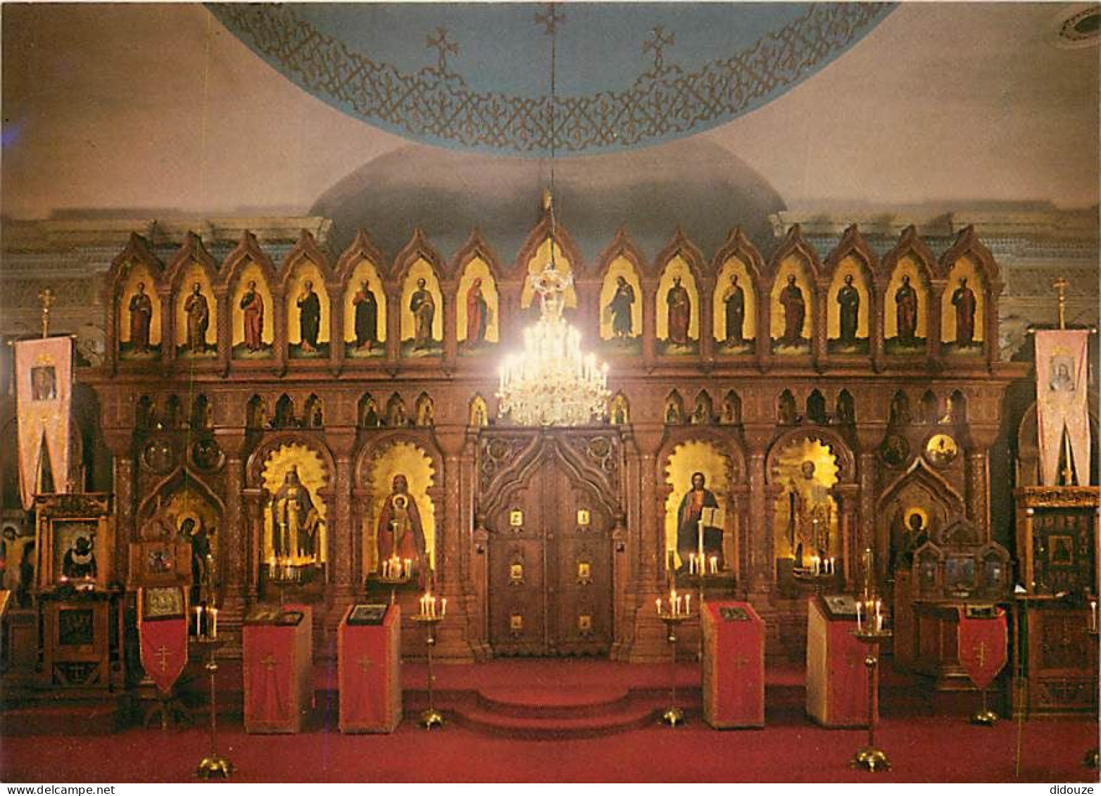 06 - Nice - La Cathédrale Orthodoxe Russe - Vue Générale De L'Iconostase (chème Massif Sculpté) - CPM - Carte Neuve - Vo - Monuments, édifices