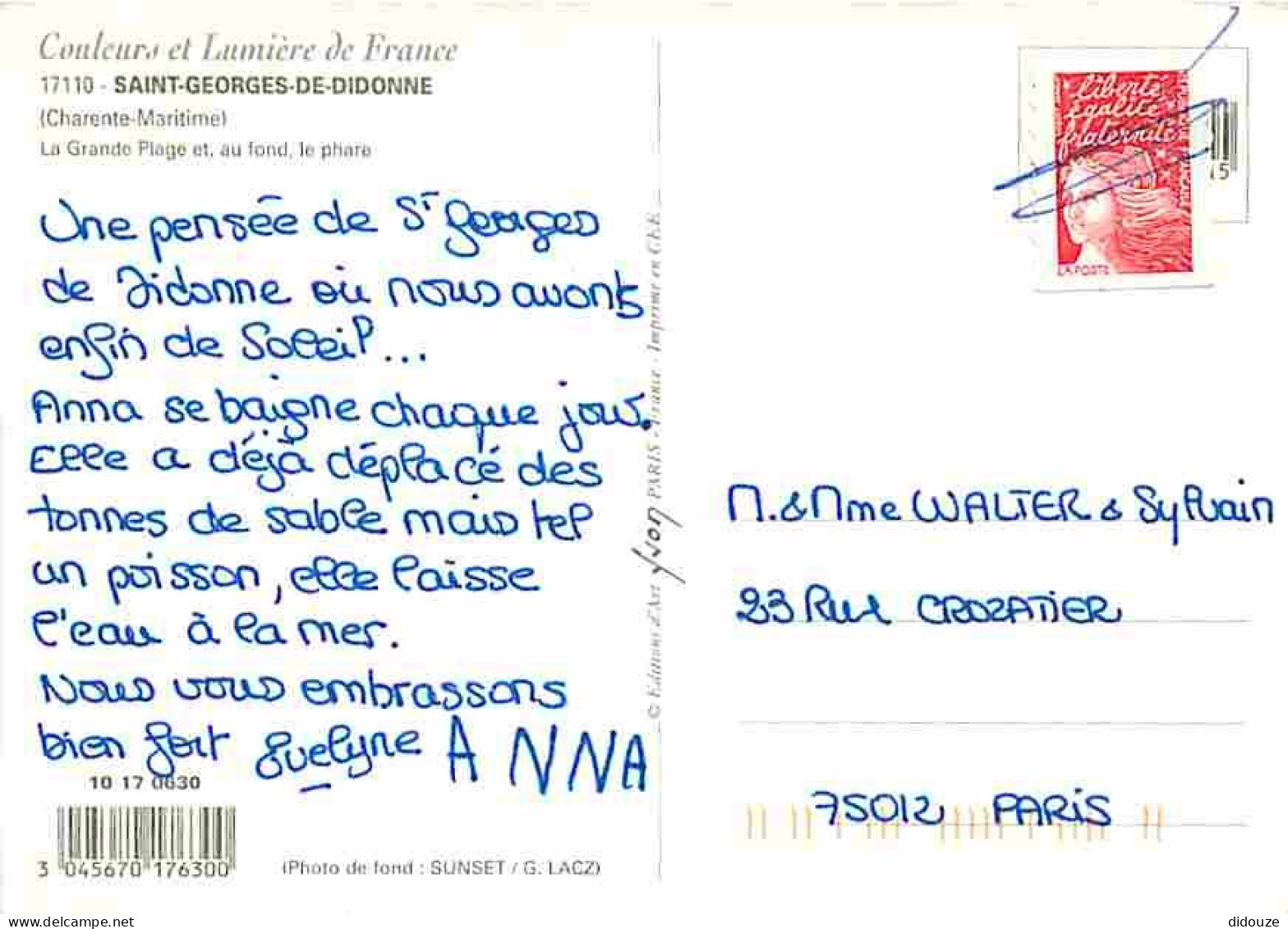 Animaux - Dauphins - St Georges De Didonne - La Grande Plage Et Au Fond Le Phare - CPM - Voir Scans Recto-Verso - Dauphins