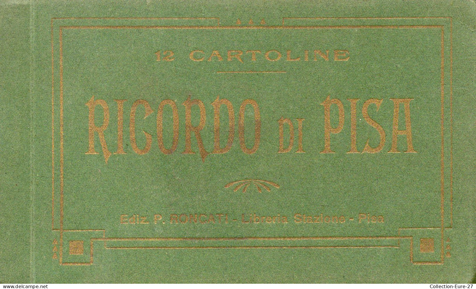 (25/03/24) ITALIE-CPA PISA - CARNET COMPLET DE 12 CARTES - Pisa