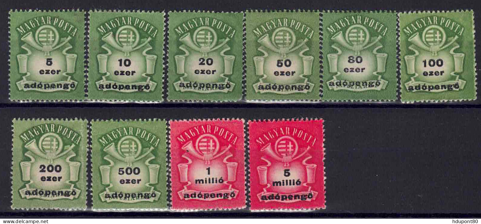 YT828 à 837 - Unused Stamps