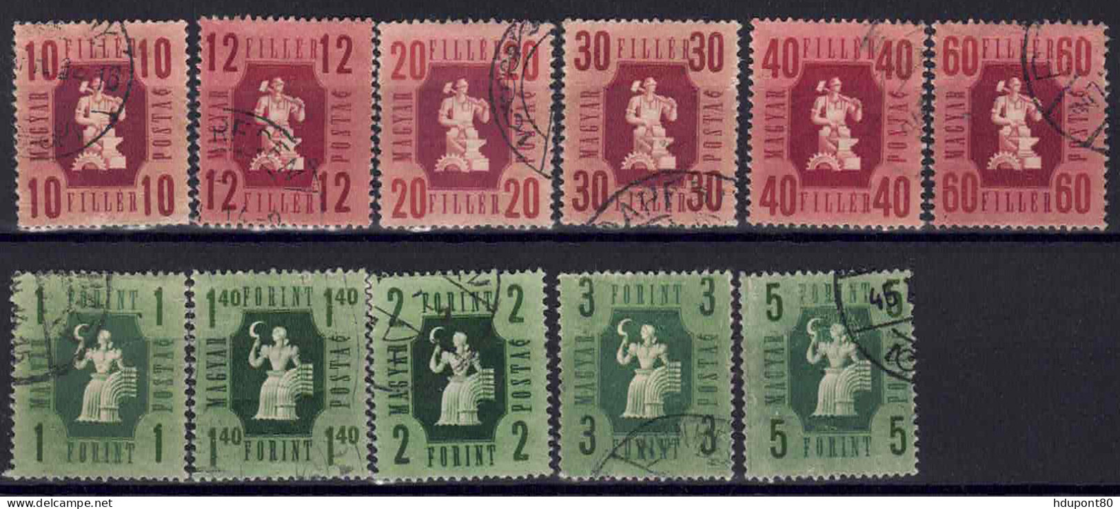 YT 843 à 853 - Used Stamps
