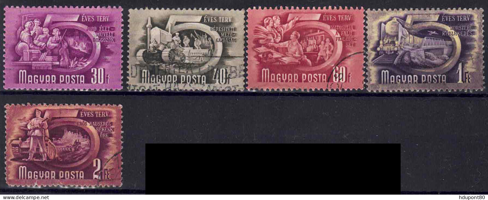 YT 931A à 934A, 936A - Used Stamps