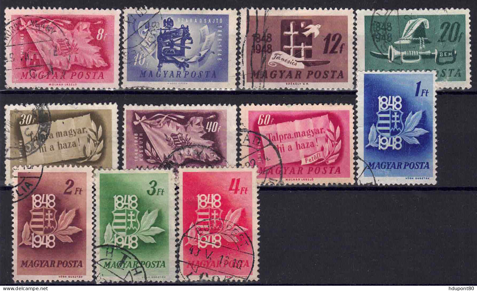 YT 883 à 893 - Used Stamps