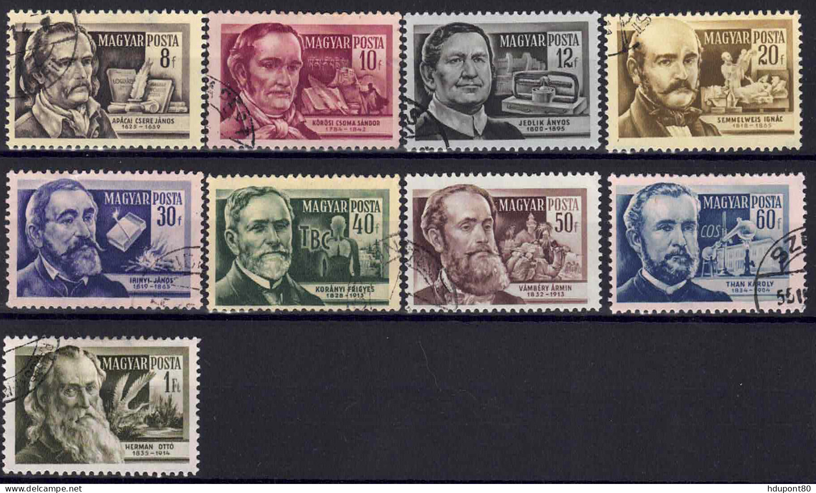 YT 1140 à 1148 - Used Stamps