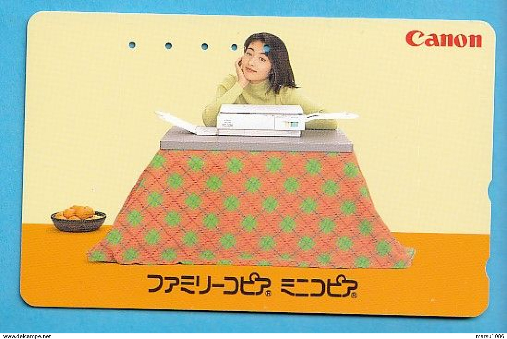 Japan Telefonkarte Japon Télécarte Phonecard -  Girl Frau Women Femme Canon - Werbung