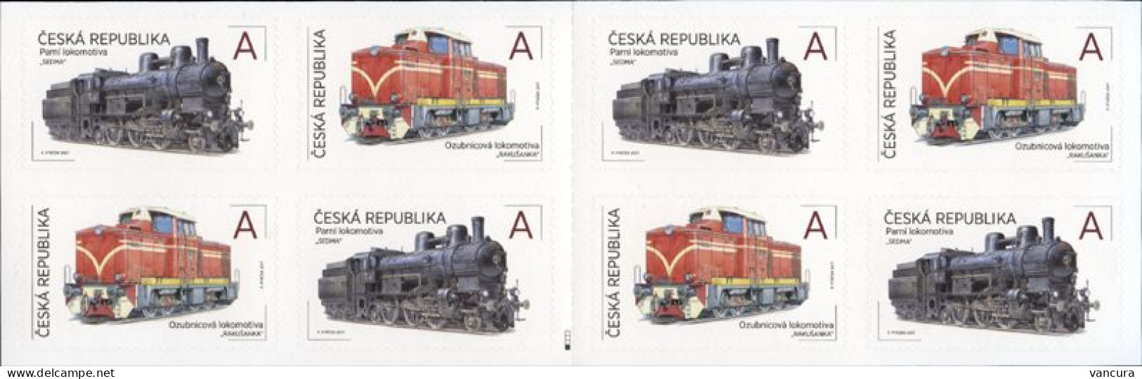 Booklet 931-2 Czech Republic Locomotives 2017 - Unused Stamps