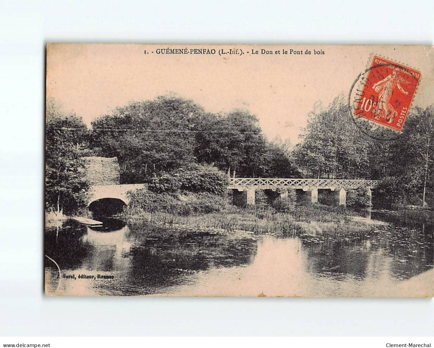 GUEMENE PENFAO : Le Don Et Le Pont De Bois - état - Guémené-Penfao