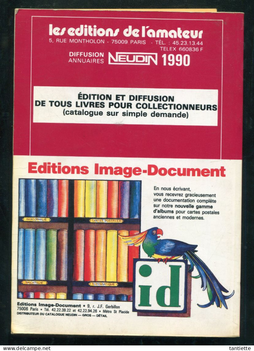 Catalogue NEUDIN 1990 : Les Meilleures Cartes Postales De FRANCE - Books & Catalogs