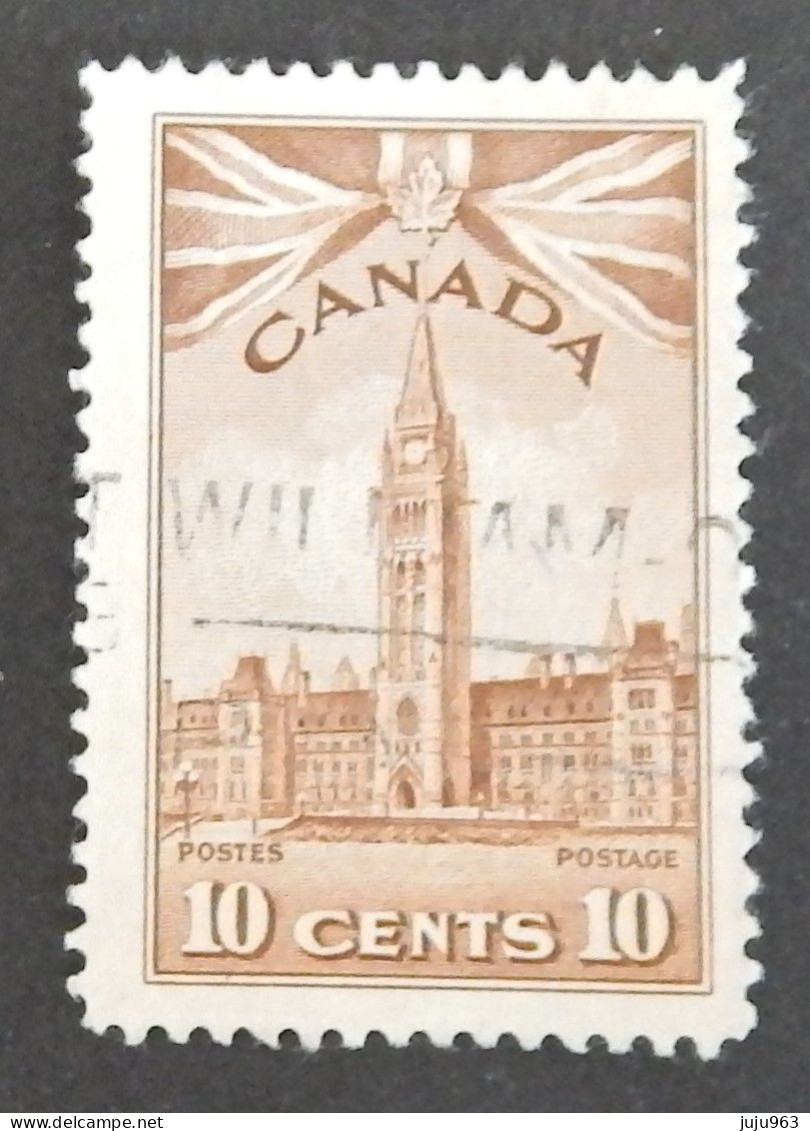 CANADA YT 213 OBLITÉRÉ "LE PARLEMENT" ANNÉES 1943/1948 - Usati