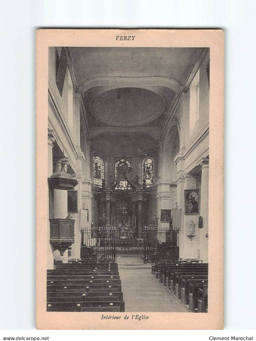 VERZY : Intérieur De L'Eglise - état - Verzy