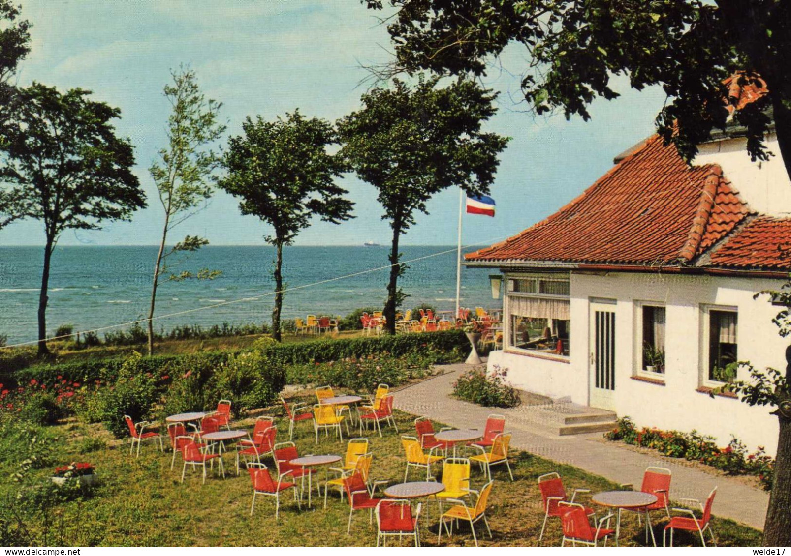 05613 - Ostseebad LABOE - Blick Auf Die Terrasse Vom Hotel "Neu Stein" - Laboe