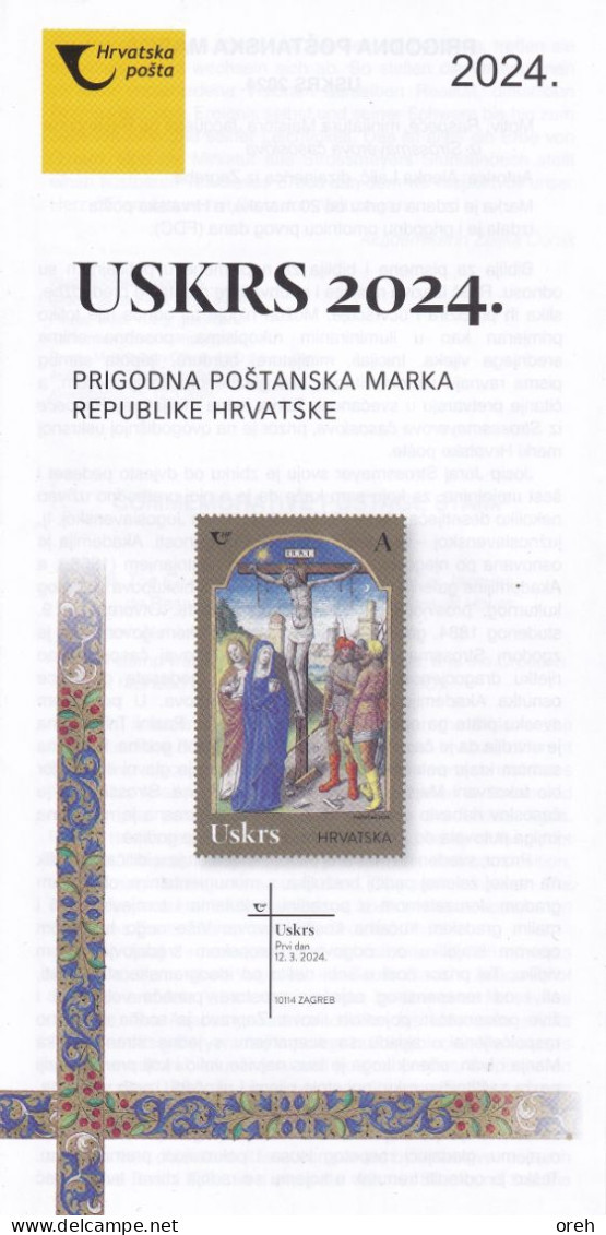 CROATIA 2024,EASTER,RELIGION,2V,MNH - Croatia